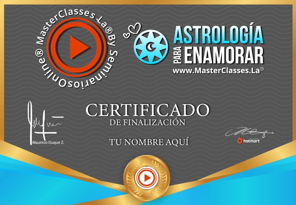 CERTIFICADO ASTROLOGÍA PARA ENAMORAR CERTIFICADO ASTROLOGÍA PARA ENAMORAR